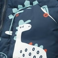 thumbnail image 4 of Mercatoo Toddler Snowsuit for Girls Boys Baby Winter Ski Jacket Set Kids Dinosaur Puffer Jacket Snow Bib Pants Ski Suits Outfit, 4 of 8