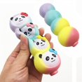 thumbnail image 1 of New PU Foam Rainbow Squishy Panda Slow Rising With Packaging Soft Squeeze Toys, 1 of 5
