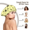 thumbnail image 6 of abstract yellow circles Silk Bonnet for Sleeping Women Men, Adjustable Elastic Satin Bonnet Bonnet for Sleeping, Soft Similar Silk Curly Cuteness Hair Bonnet for Sleeping, 6 of 7