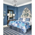 thumbnail image 4 of Dash & Albert Always Greener Handwoven Indoor/Outdoor Rug, 3' x 5', Blue/Grey, 4 of 6