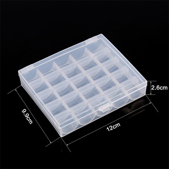 Bobbin Holder Case Other Sewing And Embroideryplies 1Pc Plastic Empty Bobbins Case Sewinghine Bobbin Storage Clear Box For 25 Spools Bobbin Storage Case Bobbins