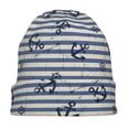 thumbnail image 7 of Naloa Anchors And Steering Wheel Soft Beanie Hat, Knit Beanie Daily Beanie in Fine Knit for Women Men Winter Travel, Outdoor, 7 of 7