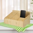 thumbnail image 5 of KAKOWELY phone holder classroom Office Mobile Phone Organizing Box Temporary Wooden Multi-grid Phone Box Cellphone Management Box Wooden Multi-grid Phone Storage Box For Office School, 5 of 5