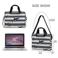 thumbnail image 3 of FORMRS 16" Laptop Bag Carrying Sleeve Case with Handle Travel Shoulder Briefcase, Dark Sharks, 3 of 8