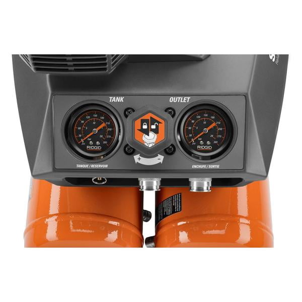 RIDGID OF45200SS Steel 200 PSI 1-Stage Electric Air Compressor 4.5 Gal