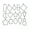 thumbnail image 5 of CAROOTU 15pcs Heart Star Moon Frame Pendant Bezel Setting Resin DIY Mold for Charm, 5 of 5