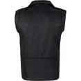 thumbnail image 3 of Defy Leather Motorbike Vest, Biker Style Vest - Jacket with Inner Pockets, Black, 4XL, 3 of 5