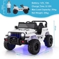 thumbnail image 6 of INFANS 12V Ride on Truck Car with Parents Remote Control, 3 Speeds, Bluetooth Music Radio, LED Lights, Soft Start, Electric Vehicles for Boys Girls Kids Toddler, 6 of 10