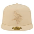 thumbnail image 2 of Men's New Era  Light Beige Minnesota Vikings Color Pack A-Frame 59FIFTY Fitted Hat, 2 of 5