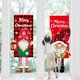 thumbnail image 3 of Bandera de tela de Feliz Navidad, suministros de decoración de porche de puerta de Navidad, adorno colgante, bandera de Papá Noel para colgar en la ventana de la puerta de la pared kaili Sencillez, 3 of 5