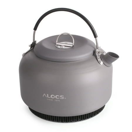 Teapot Bag 1.4L Alloy Kettle Water Teapot Outdoor Camping Hiking Coffee Pot Portable Cookware with Mesh Bag ()