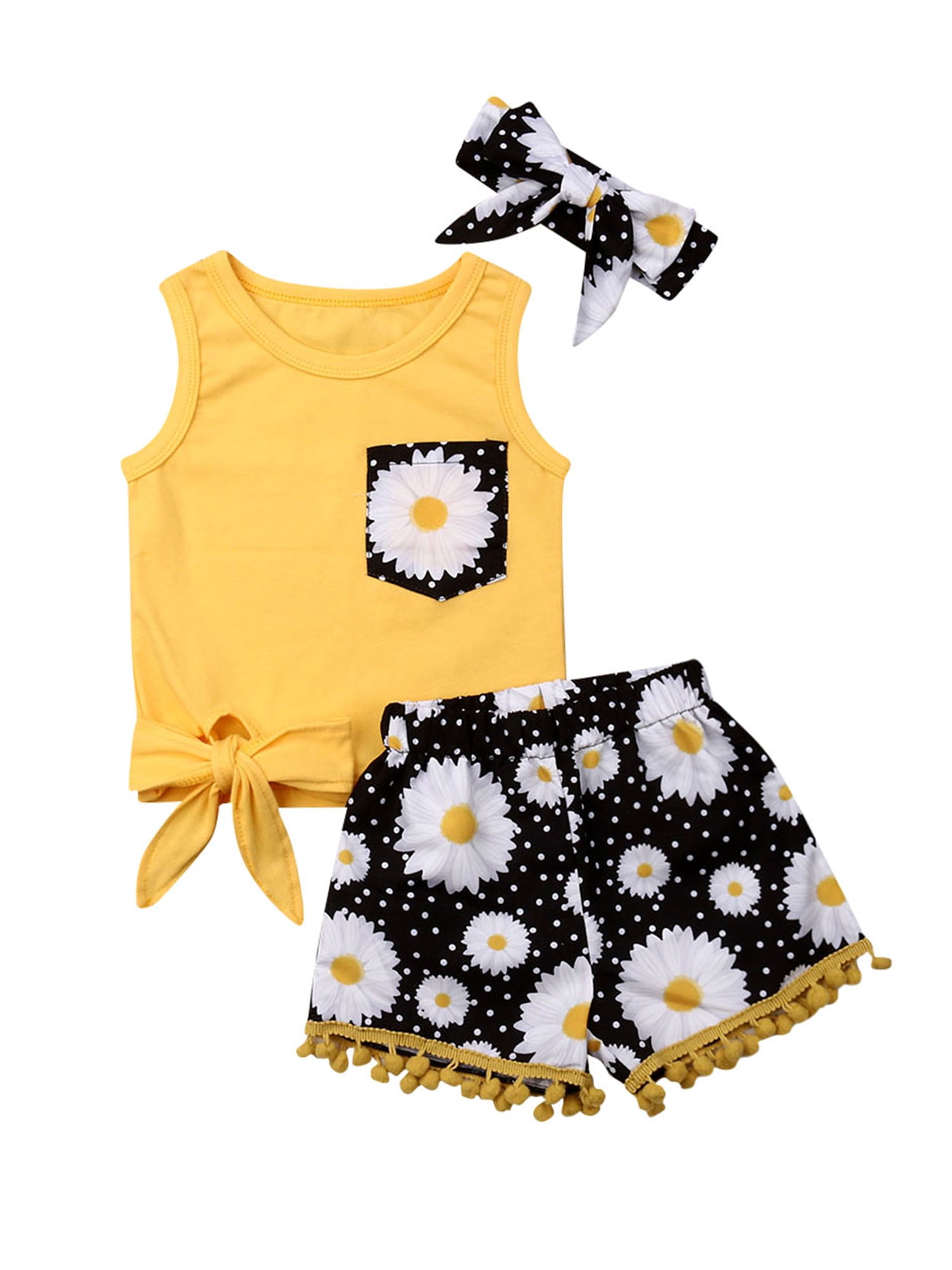 Tassel Shorts Pants with Hairband Infant Toddler Girl 4th of July Clothes Outfits Set Kids Sleeveless Shirt Tassel Shorts Pants with Hairband Infant Toddler Girl 4th of July Clothes Outfits Set Kids Sleeveless Shirt