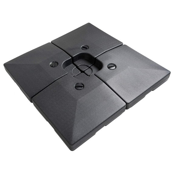 C-Hopetree 356 lb Heavy Duty Base Weights Stand for Offset Cantilever Outdoor Patio Umbrella, 4 Piece Set, Black