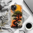 thumbnail image 5 of Mystic Bonsai Tree Phone Case, Japanese Sunset Art Design Protective Phone Cover for iPhone 16 15 14 13 12 11 Pro Max Mini Plus, 5 of 6