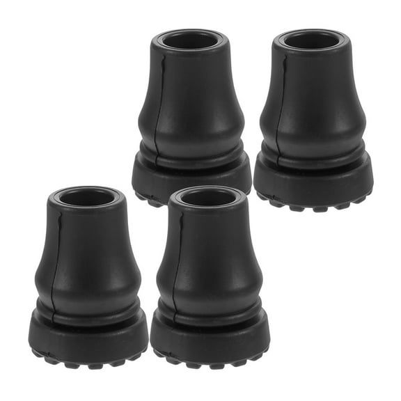 Worgeous Cane Foot Pad Hiking Pole Tips Rubber Men Outdoor Adventure 4Pcs
