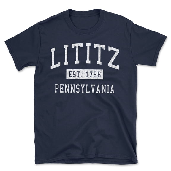 Lititz Pennsylvania Classic Established Men's Cotton T-Shirt