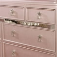 thumbnail image 3 of Furniture of America Appell 2-Piece Wood Rose Gold Dresser and Camel Back Mirror, 3 of 3