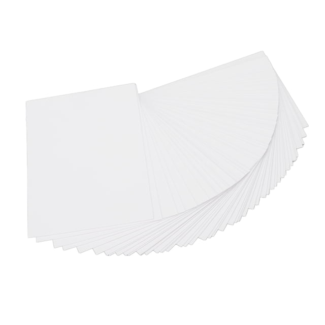Papel De Cartulina Blanca, Compatible Con Impresión Dúplex, 50 Piezas, Papel De Cartulina Práctico Y Duradero Para Grabado En Relieve ANGGREK 350