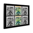thumbnail image 2 of 6 Comic Book Frame Black Collage Comic Book Frame with Black Mat to Display 6 Graded Comic Books, 2 of 6
