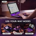 thumbnail image 5 of GUSGU for iPad Air 11 Inch (M3/M2,2025/2024) Transperant Case with Wireless Keyboard, 7 Color Backlight, Trackpad, 360°Rotating Stand for 10.9" iPad Air 5th/4th, 11" iPad Pro 4/3/2/1 Case, Cyberpunk, 5 of 9