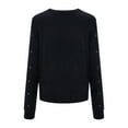 thumbnail image 6 of Women's Sweaters Trendy Pullover Christmas Penguin Pattern Long Sleeve Knitwear Womens Blouse,Dark Blue,XL, 6 of 8