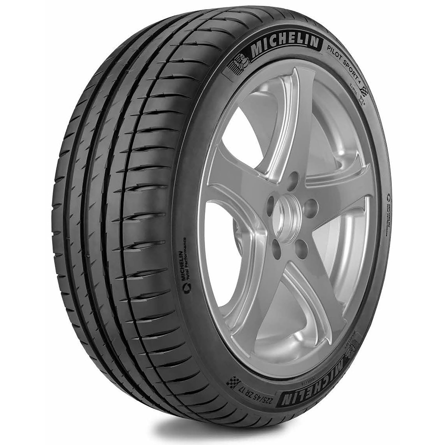 Deshonestidad Subproducto ambición Michelin Pilot Sport 4 Summer 225/45R18 91W Tire - Walmart.com