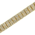thumbnail image 4 of 10K Yellow Gold Plated Sterling Silver 3ct TDW Diamond Tennis Bracelet (K-L, I1-I2), 4 of 8