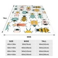 thumbnail image 3 of Fuzoiu Colorful Insects Print Ultra-Soft Micro Fleece Blanket,All Seasons Flannel Throw, Lightweight Blanket for Bed, Sofa, Couch, Movie Night, Camping, and Travel-40"x30", 3 of 7