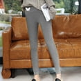 thumbnail image 4 of ShiShine Compression Leggings for Women High Waist Tummy Control Fleece Lined Thermal Tights Warm Trendy Fashion Yoga Pants, 4 of 9
