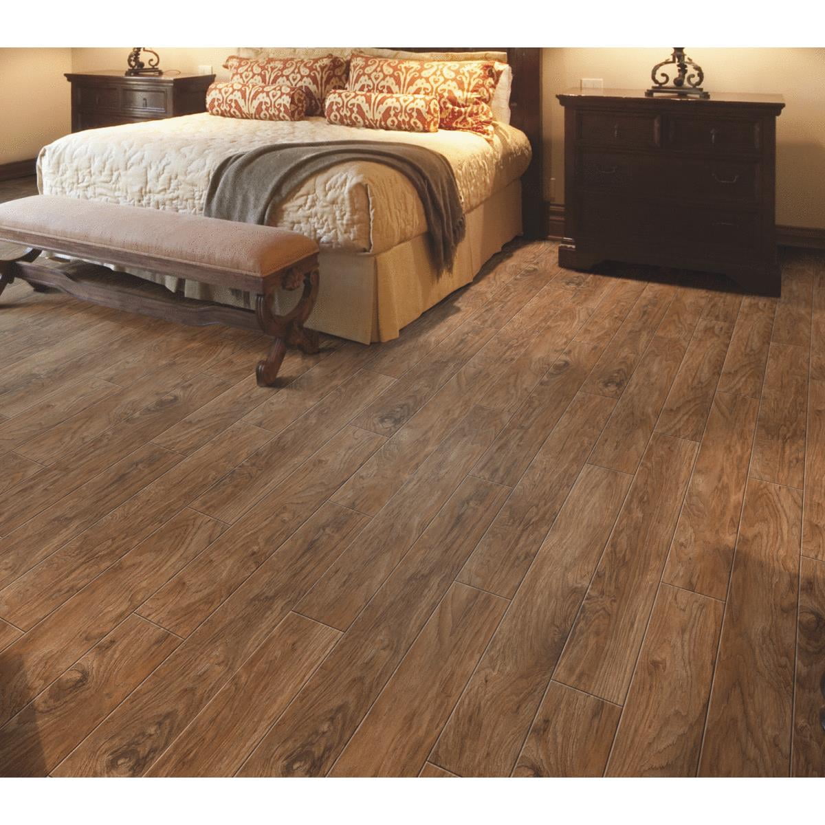 IVC Balterio 8 Mm. Nutmeg Hickory Laminate Flooring - Walmart.com