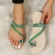 thumbnail image 5 of Amzcrzy Zapatos de mujer,Zapatos de mujer,Zapatillas de mujer, Pantuflas de mujer con punta de diamantes de imitación y suela plana con personalidad europea. Sandalias Mujer Zapatillas De Casa, 5 of 8