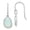 Blue, variant on Diamond2Deal 925 Sterling Silver Blue Chalcedony Dangle Earrings for Women (L- 1.03 inch, W- 0.36 inch)
