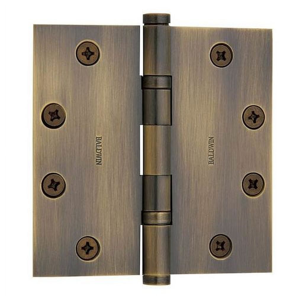 Baldwin 1046031I 4.5 x 4.5 in. Ball Bearing Hinge&#44; Non-Lacquered Brass - image 3 of 3