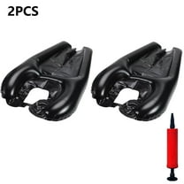 Hair Washing Tray, All Directions Without Restriction Inflatable Shampoo Bowl for Shampooing on a Comfortable and Convenient Bed or Chair(Black,2PCS)