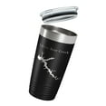 thumbnail image 3 of Little Bear Creek Tumbler Lake Map Travel Mug Insulated Laser Engraved Coffee Cup Alabama 20 oz Black, 3 of 5