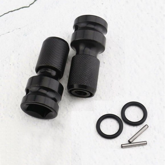 2 sets 1/2" Square Female Drive to 1/4" Hex Shank Socket Converter Adapter