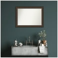thumbnail image 6 of Amanti Art Custom Wall and Bathroom Mirror (25.75 x 34.75 in.), Cyprus Walnut Frame, 6 of 7