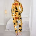 thumbnail image 5 of Kll Happy Halloween7 Print Women'S Long Sleeve Pajamas With Pants Sleepwear Loungewear 2 Set-Small, 5 of 9