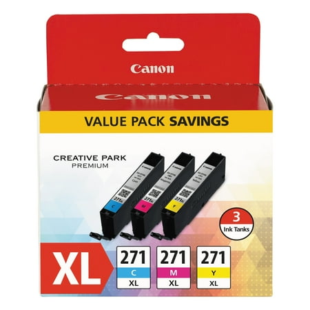 UPC: 0660685140134 | Canon 0337C005 (CLI-271XL) High-Yield Ink  Cyan/Magenta/Yellow