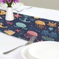 thumbnail image 4 of Yayeee Table Runner 70 inches Long Home Kitchen Dinning Party Decoration, Red Jellyfish, 4 of 7