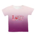 thumbnail image 4 of Godom Girls' Short Sleeve Shirts Round Neck Solid Loose Basic Tees Summer Cute T Shirts, 4 of 4