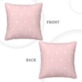 thumbnail image 3 of ZNDUO Square Home Decorative Throw Pillows, Corduroy Pink Heart pattern Couch Pillows, Throw Pillows for Bed, 20"x20", 3 of 8