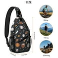 thumbnail image 5 of Star Themed Crossbody Bag - Lightweight Chest Backpack for Men & Women - Spacious & Organized for Daily Commuting, 5 of 5