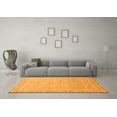 thumbnail image 3 of Ahgly Company Indoor Round Abstract Orange Modern Area Rugs, 5' Round, 3 of 4