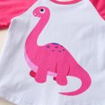 thumbnail image 3 of Esaierr Baby Toddler Girls Sweatshirt Clothes 2PCS Outfit,Cotton Dinosaur Print Pullover Sweatsuit Flared Pants Set Spring Autumn Tracksuit Casual Clothing for 9 Months-5 Years, 3 of 8