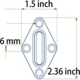 thumbnail image 3 of 8 Pcs 2.3 Inch 304 Stainless Steel Pad Eye Plate Hook With Screws For Suspension, Ceiling Hooks, Marine Application Hook, 3 of 5