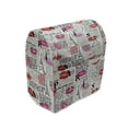 thumbnail image 1 of Paris Stand Mixer Cover, Eifel Tower Sketches and Lipstick Kises Pattern, Kitchen Appliance Organizer Bag Cover with Pockets, 5 Quarts, Charcoal Grey Multicolor, by Ambesonne, 1 of 4