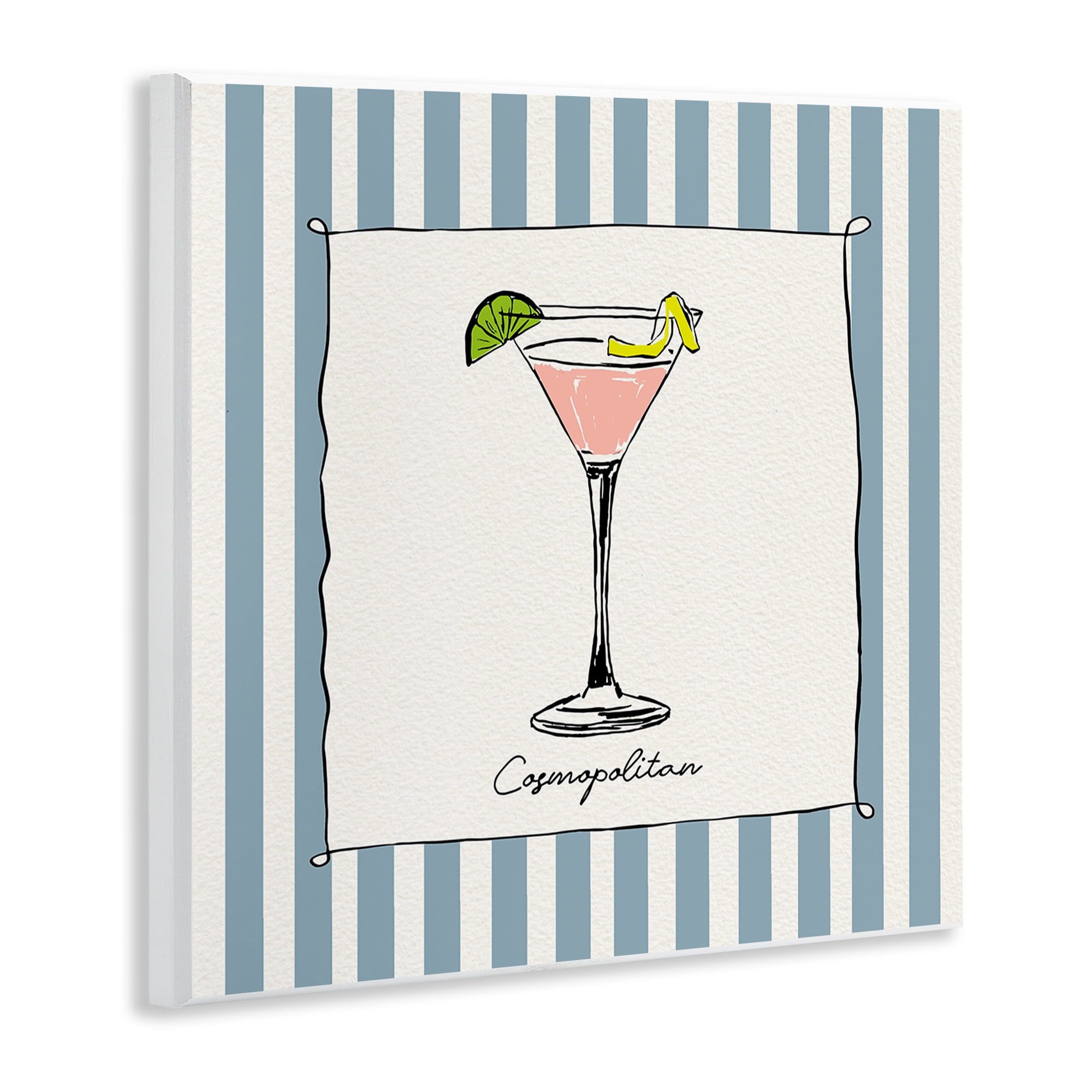 Stupell Industries Cosmopolitan Summer Stripes Wall Plaque Art, design by Susan Jill