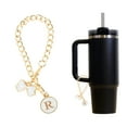 thumbnail image 3 of Ofertas Únicas 1 Pc Colgante de Taza de Agua Redonda Letra R para Viajar Aleación Blanca, 3 of 5