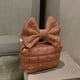 thumbnail image 5 of pstuiky Bolso bandolera de mujer con lazo plisado, bolso de hombro, color liso, 5 of 6
